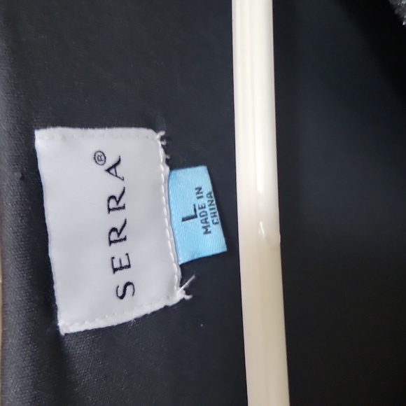 Size Large silver/charcoal Grey wrap dress - Picture 7 of 7